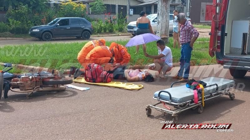 Condutora inabilitada avança via e ocasiona acidente de trânsito em Rolim de Moura Condutora inabilitada avança via e ocasiona acidente de trânsito em Rolim de Moura