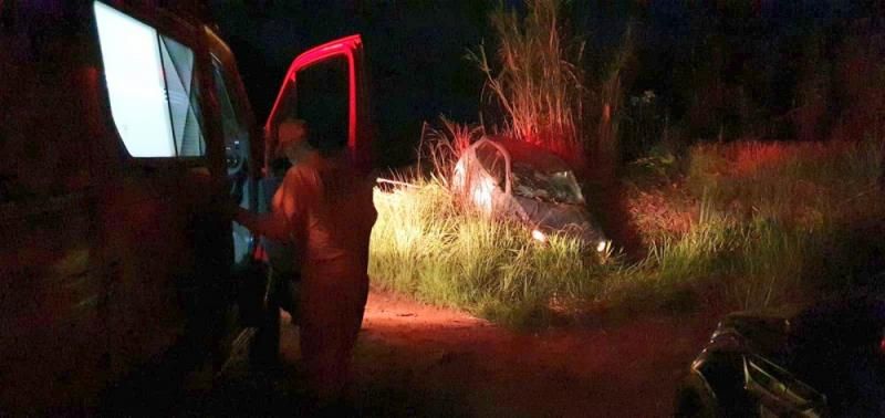 Motorista capota veículo ao colidir com capivara na BR 364 em RO Motorista capota veículo ao colidir com capivara na BR 364 em RO