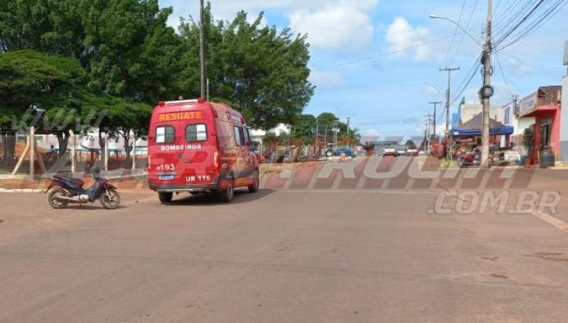 Motorista de Onix branco foge do local após fechar motociclista em Rolim de Moura; Testemunhas repassaram a placa do carro à PM