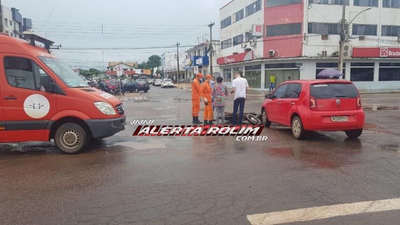 PM registra colisão entre carro e moto nesta sexta-feira em Rolim de Moura PM registra colisão entre carro e moto nesta sexta-feira em Rolim de Moura