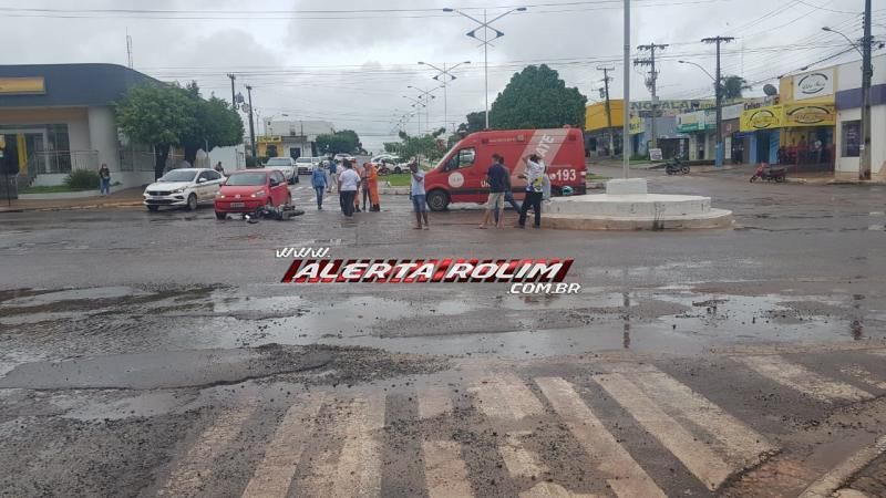 PM registra colisão entre carro e moto nesta sexta-feira em Rolim de Moura PM registra colisão entre carro e moto nesta sexta-feira em Rolim de Moura