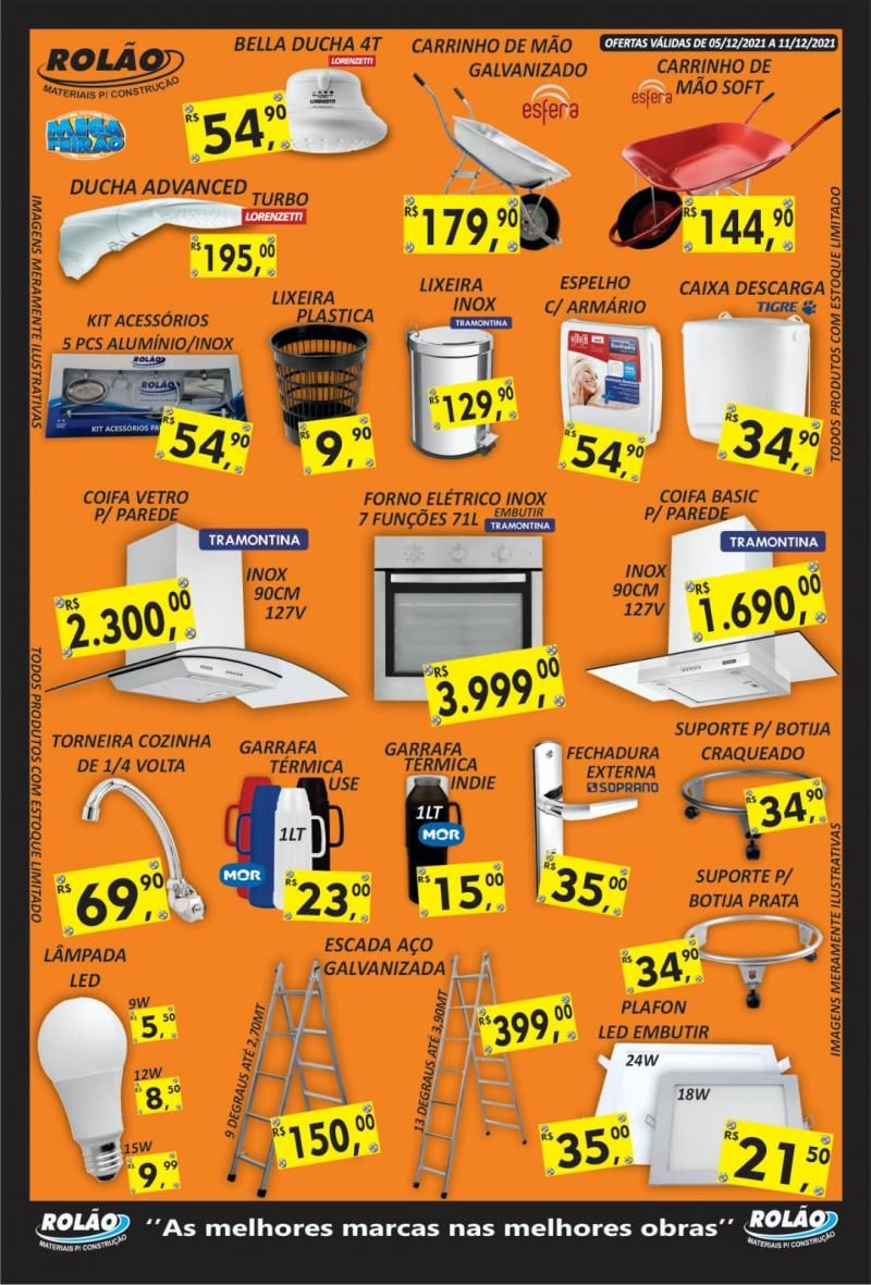 Começa hoje o 6º Mega Feirão do Rolão Materiais para construção de Rolim de Moura Começa hoje o 6º Mega Feirão do Rolão Materiais para construção de Rolim de Moura