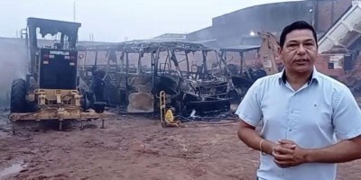 Maquinários de São Felipe são destruídos por incêndio - Vídeo