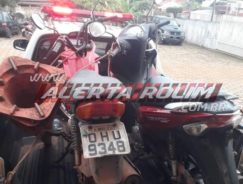 04 motos, produto de roubo e furto foram recuperadas pela Polícia Militar em Rolim de Moura 04 motos, produto de roubo e furto foram recuperadas pela Polícia Militar em Rolim de Moura