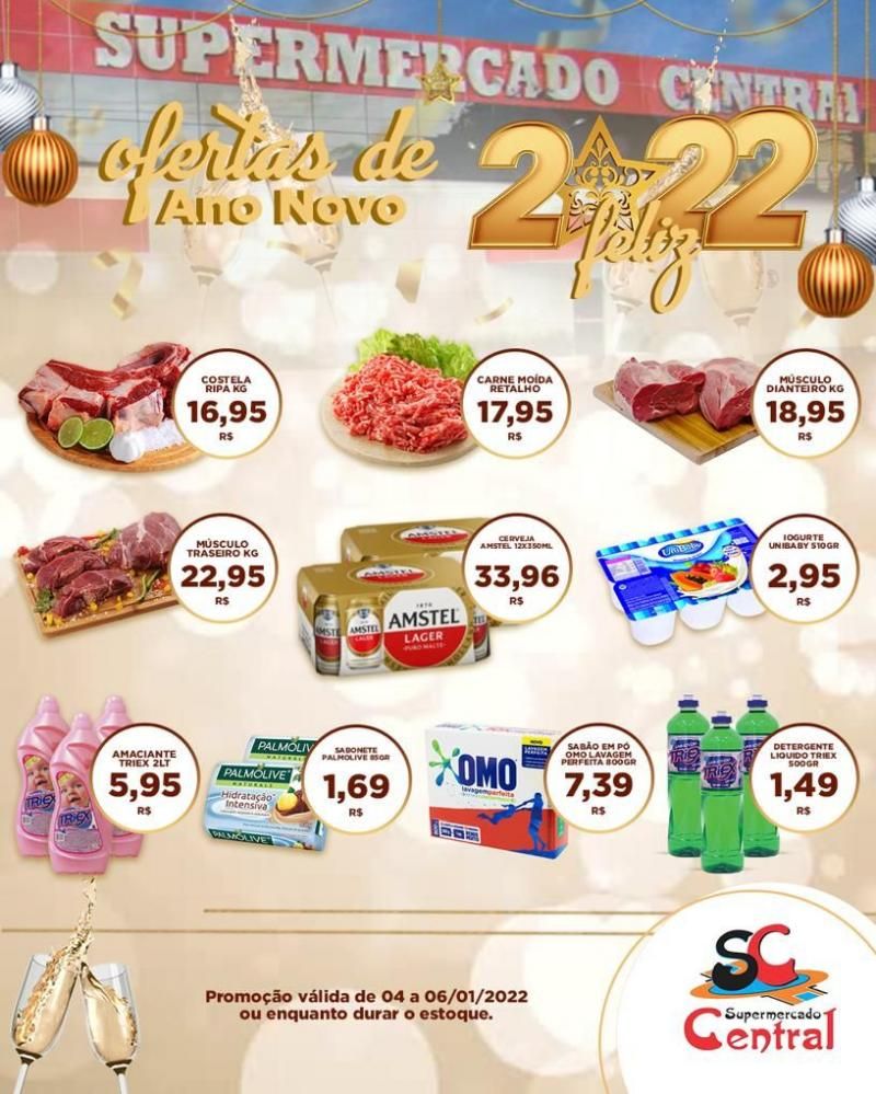 Ofertas de Ano novo do Supermercado Central de Rolim de Moura - Confira Ofertas de Ano novo do Supermercado Central de Rolim de Moura - Confira