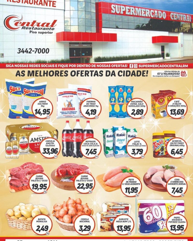 Promoção Supermercado Central, em Rolim de Moura 