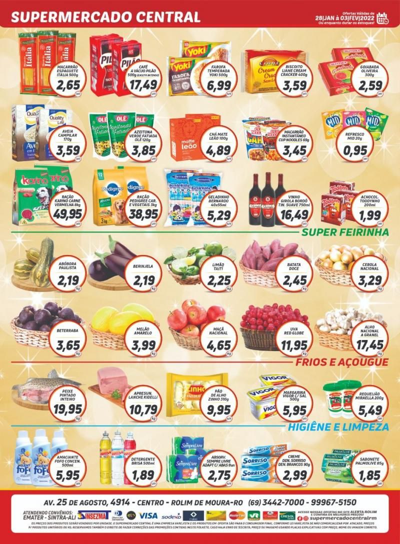 Promoção Supermercado Central, em Rolim de Moura Promoção Supermercado Central, em Rolim de Moura