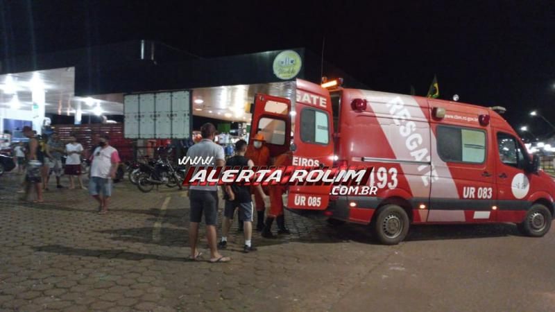 URGENTE - Funcionários de conveniência de posto de combustível foram baleados em Rolim de Moura