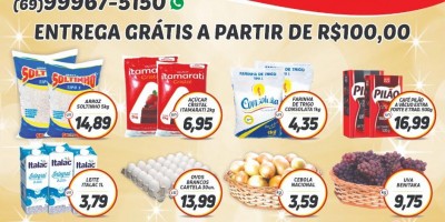 Promoção Supermercado Central, em Rolim de Moura; Faça suas compras e concorra a R$ 3 mil em dinheiro