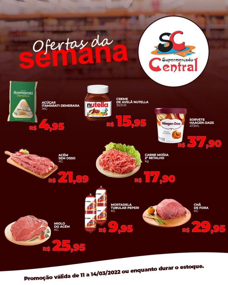 Faça suas compras no Supermercado Central e concorra a 3 mil reais em dinheiro, Confira as ofertas da semana Faça suas compras no Supermercado Central e concorra a 3 mil reais em dinheiro, Confira as ofertas da semana