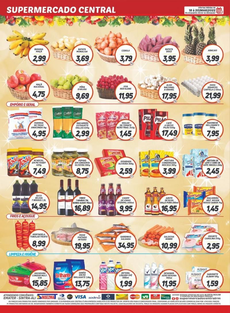 Promoção Supermercado Central, em Rolim de Moura Promoção Supermercado Central, em Rolim de Moura