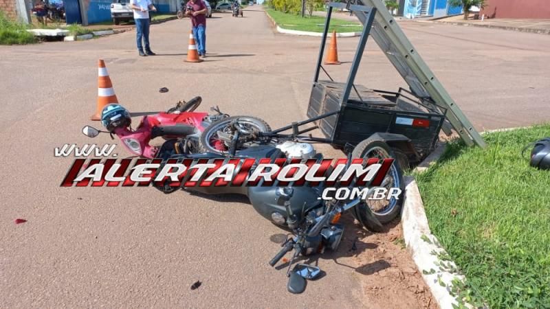 Condutor de moto adulterada foge da UPA após avançar via e ocasionar acidente em Rolim de Moura – Vídeo Condutor de moto adulterada foge da UPA após avançar via e ocasionar acidente em Rolim de Moura – Vídeo