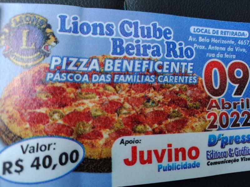 Lions clube Beira Rio de Rolim de Moura realiza campanha "Pizza beneficente do Lions clube" Lions clube Beira Rio de Rolim de Moura realiza campanha "Pizza beneficente do Lions clube"