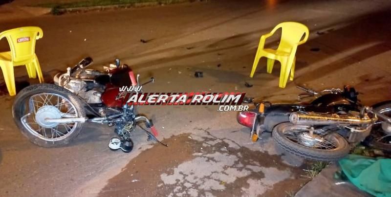 Mais um grave acidente foi registrado na Avenida São Paulo em Rolim de Moura; vítimas foram socorridas inconscientes 