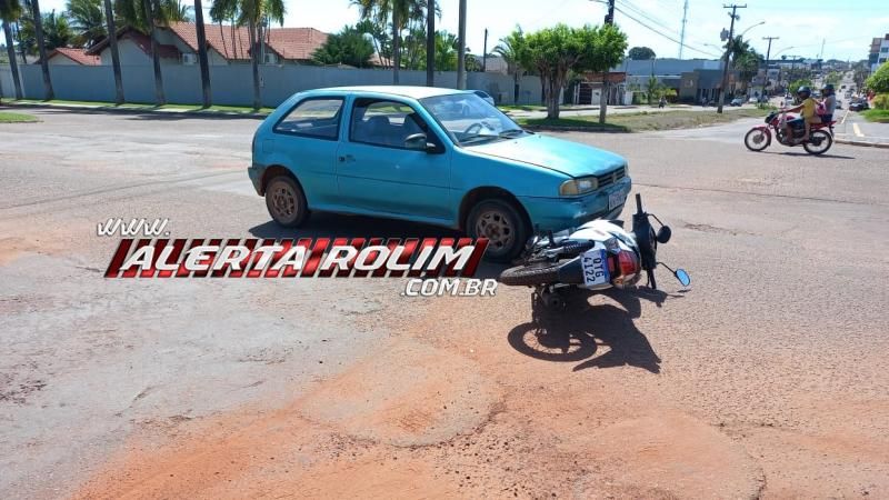 Tarde de sexta-feira registrou acidente de trânsito no Centro de Rolim de Moura Tarde de sexta-feira registrou acidente de trânsito no Centro de Rolim de Moura