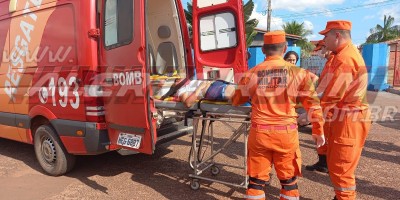 Colisão entre moto e bicicleta no Boa Esperança deixou duas pessoas feridas em Rolim de Moura