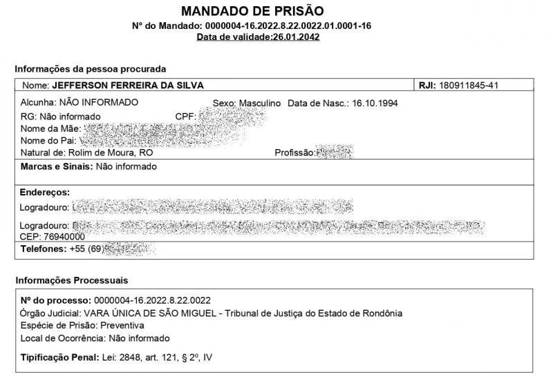 Acusado de tentar matar homem a facadas em Seringueiras foi preso pela PM em Rolim de Moura Acusado de tentar matar homem a facadas em Seringueiras foi preso pela PM em Rolim de Moura