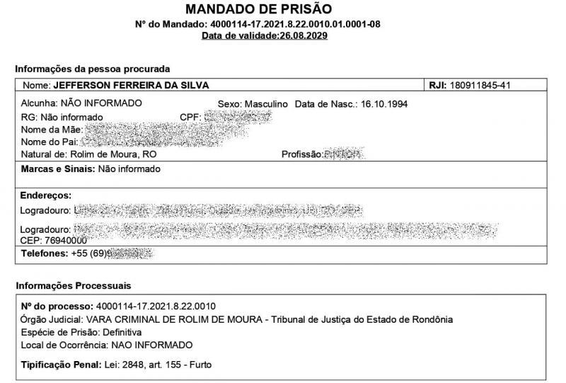 Acusado de tentar matar homem a facadas em Seringueiras foi preso pela PM em Rolim de Moura Acusado de tentar matar homem a facadas em Seringueiras foi preso pela PM em Rolim de Moura