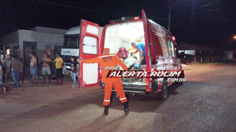 Colisão entre carro e moto deixou um ferido na noite de sábado em Rolim de Moura Colisão entre carro e moto deixou um ferido na noite de sábado em Rolim de Moura
