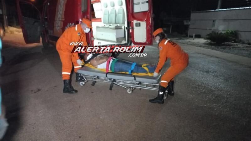 Colisão entre carro e moto deixou um ferido na noite de sábado em Rolim de Moura Colisão entre carro e moto deixou um ferido na noite de sábado em Rolim de Moura