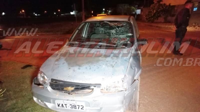 Colisão entre carro e moto foi registrada na noite de segunda-feira no Jequitibá em Rolim de Moura Colisão entre carro e moto foi registrada na noite de segunda-feira no Jequitibá em Rolim de Moura