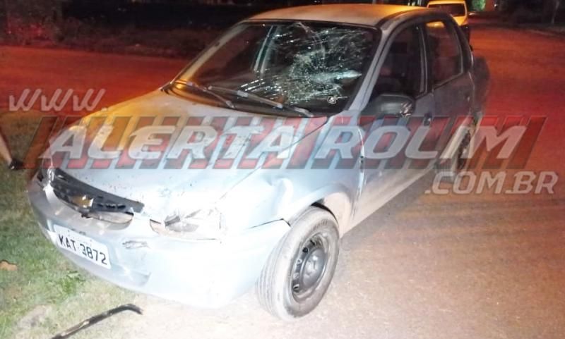 Colisão entre carro e moto foi registrada na noite de segunda-feira no Jequitibá em Rolim de Moura Colisão entre carro e moto foi registrada na noite de segunda-feira no Jequitibá em Rolim de Moura