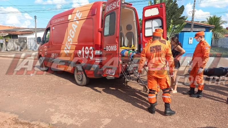 Colisão entre moto e bicicleta no Boa Esperança deixou duas pessoas feridas em Rolim de Moura Colisão entre moto e bicicleta no Boa Esperança deixou duas pessoas feridas em Rolim de Moura