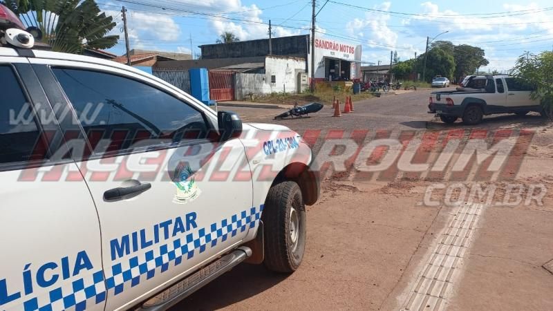 Colisão entre moto e bicicleta no Boa Esperança deixou duas pessoas feridas em Rolim de Moura Colisão entre moto e bicicleta no Boa Esperança deixou duas pessoas feridas em Rolim de Moura