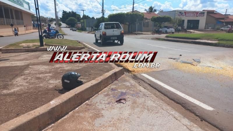 Colisão traseira deixou motociclista ferido nesta manhã em Rolim de Moura Colisão traseira deixou motociclista ferido nesta manhã em Rolim de Moura