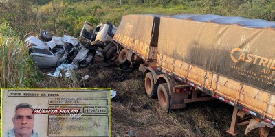 Grave acidente entre carreta e caminhonete na BR-364, próximo a Presidente Médici resulta em dois motoristas mortos