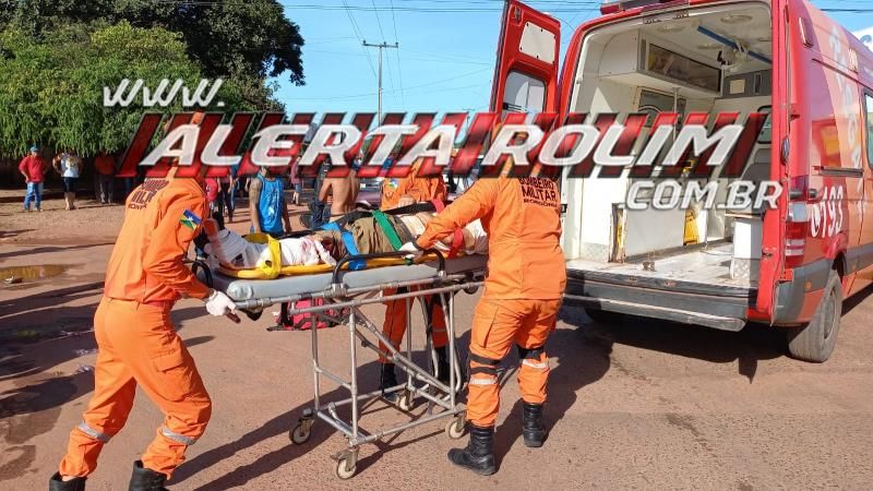 Idoso sofre fratura exposta na perna após ter moto atingida por carro no bairro Cidade Alta em Rolim de Moura Idoso sofre fratura exposta na perna após ter moto atingida por carro no bairro Cidade Alta em Rolim de Moura