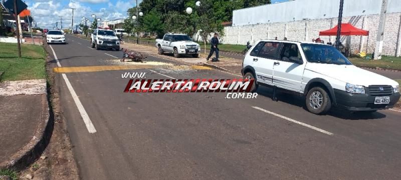 Colisão traseira deixou motociclista ferido nesta manhã em Rolim de Moura Colisão traseira deixou motociclista ferido nesta manhã em Rolim de Moura