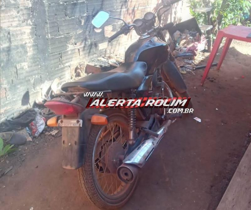 Moto roubada em propriedade rural foi recuperada pela PM em Rolim de Moura Moto roubada em propriedade rural foi recuperada pela PM em Rolim de Moura