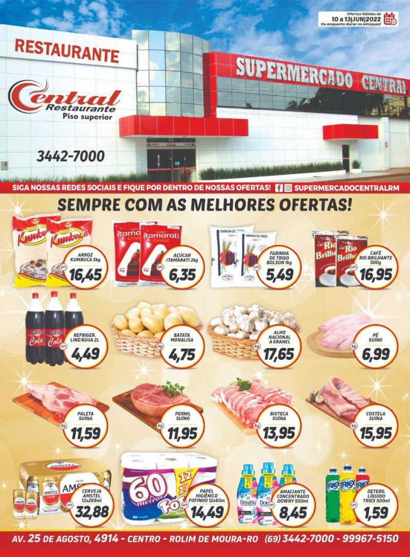 Promoção Supermercado Central, em Rolim de Moura 