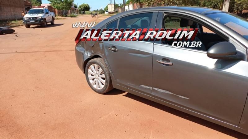Segundo acidente de trânsito do dia em Rolim de Moura deixou motociclista com fratura no pé Segundo acidente de trânsito do dia em Rolim de Moura deixou motociclista com fratura no pé