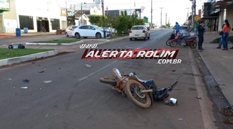 Acidente de trânsito foi registrado nesta manhã no Centro de Rolim de Moura Acidente de trânsito foi registrado nesta manhã no Centro de Rolim de Moura