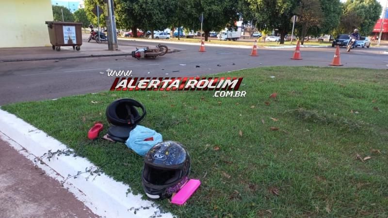 Acidente de trânsito foi registrado nesta manhã no Centro de Rolim de Moura Acidente de trânsito foi registrado nesta manhã no Centro de Rolim de Moura