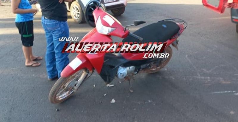 Colisão entre carro e moto na Barão de Melgaço resultou em uma pessoa ferida em Rolim de Moura Colisão entre carro e moto na Barão de Melgaço resultou em uma pessoa ferida em Rolim de Moura