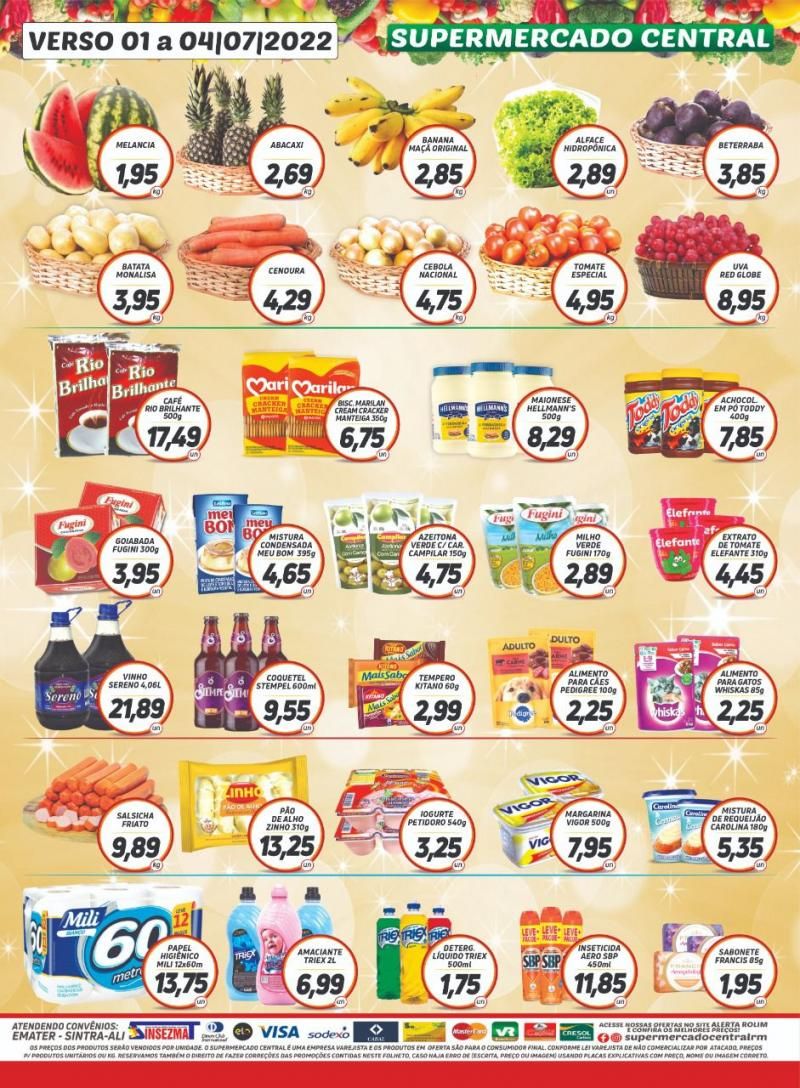 Promoção Supermercado Central, em Rolim de Moura Promoção Supermercado Central, em Rolim de Moura