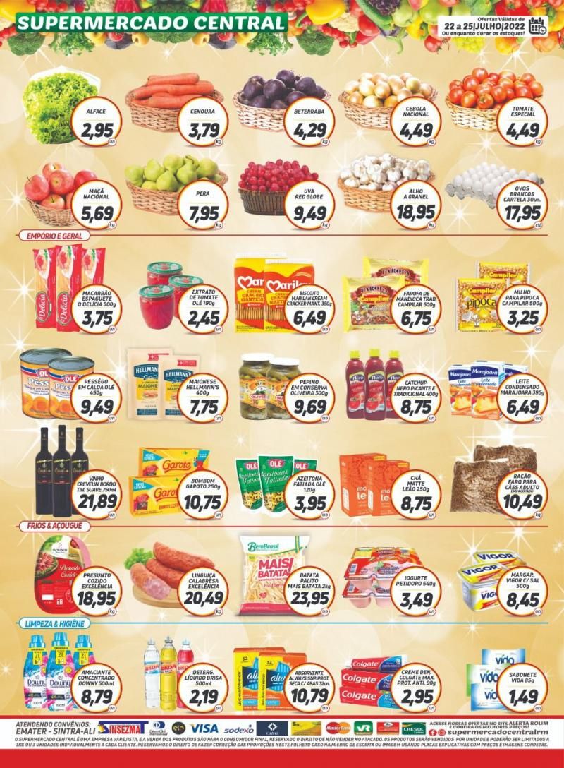 Promoção Supermercado Central, em Rolim de Moura Promoção Supermercado Central, em Rolim de Moura