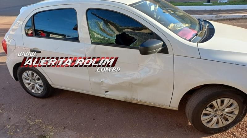 Segundo acidente de trânsito do dia envolveu carro e moto no Centro de Rolim de Moura Segundo acidente de trânsito do dia envolveu carro e moto no Centro de Rolim de Moura