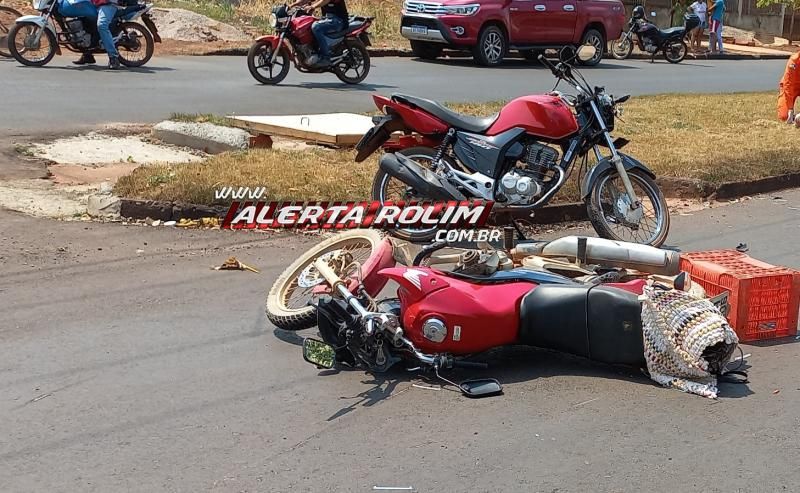 Segundo acidente de trânsito do dia em Rolim de Moura envolveu duas motos Segundo acidente de trânsito do dia em Rolim de Moura envolveu duas motos