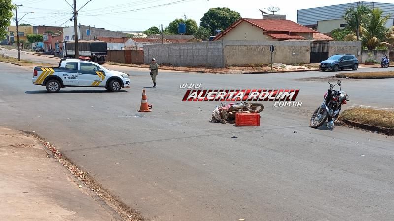 Segundo acidente de trânsito do dia em Rolim de Moura envolveu duas motos Segundo acidente de trânsito do dia em Rolim de Moura envolveu duas motos