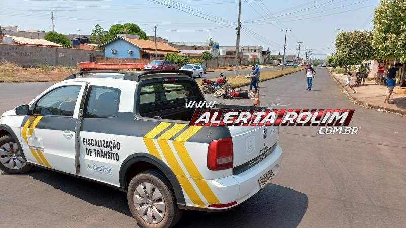 Segundo acidente de trânsito do dia em Rolim de Moura envolveu duas motos Segundo acidente de trânsito do dia em Rolim de Moura envolveu duas motos