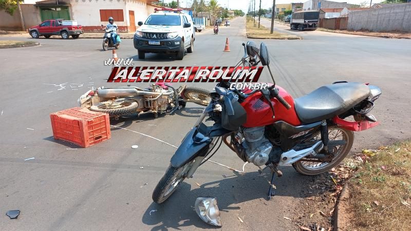 Segundo acidente de trânsito do dia em Rolim de Moura envolveu duas motos Segundo acidente de trânsito do dia em Rolim de Moura envolveu duas motos