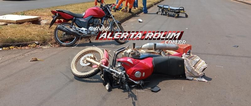 Segundo acidente de trânsito do dia em Rolim de Moura envolveu duas motos Segundo acidente de trânsito do dia em Rolim de Moura envolveu duas motos
