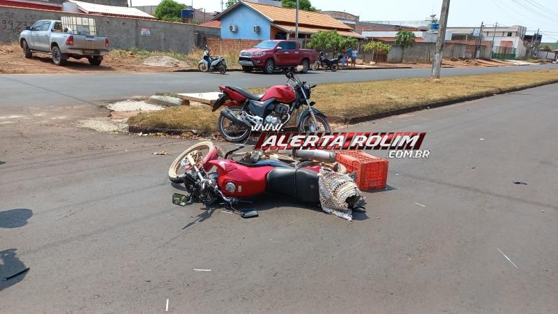 Segundo acidente de trânsito do dia em Rolim de Moura envolveu duas motos Segundo acidente de trânsito do dia em Rolim de Moura envolveu duas motos