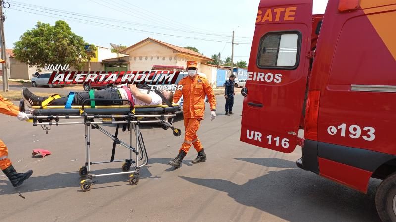 Segundo acidente de trânsito do dia em Rolim de Moura envolveu duas motos Segundo acidente de trânsito do dia em Rolim de Moura envolveu duas motos