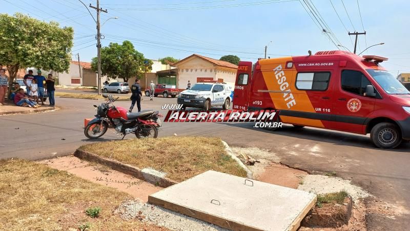 Segundo acidente de trânsito do dia em Rolim de Moura envolveu duas motos Segundo acidente de trânsito do dia em Rolim de Moura envolveu duas motos