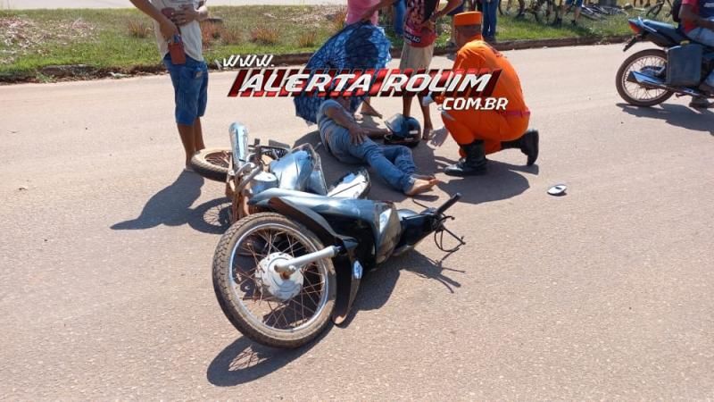 Avô e neta ficaram feridos após sofrerem queda de moto nesta manhã em Rolim de Moura; Condutor fraturou a perna Avô e neta ficaram feridos após sofrerem queda de moto nesta manhã em Rolim de Moura; Condutor fraturou a perna
